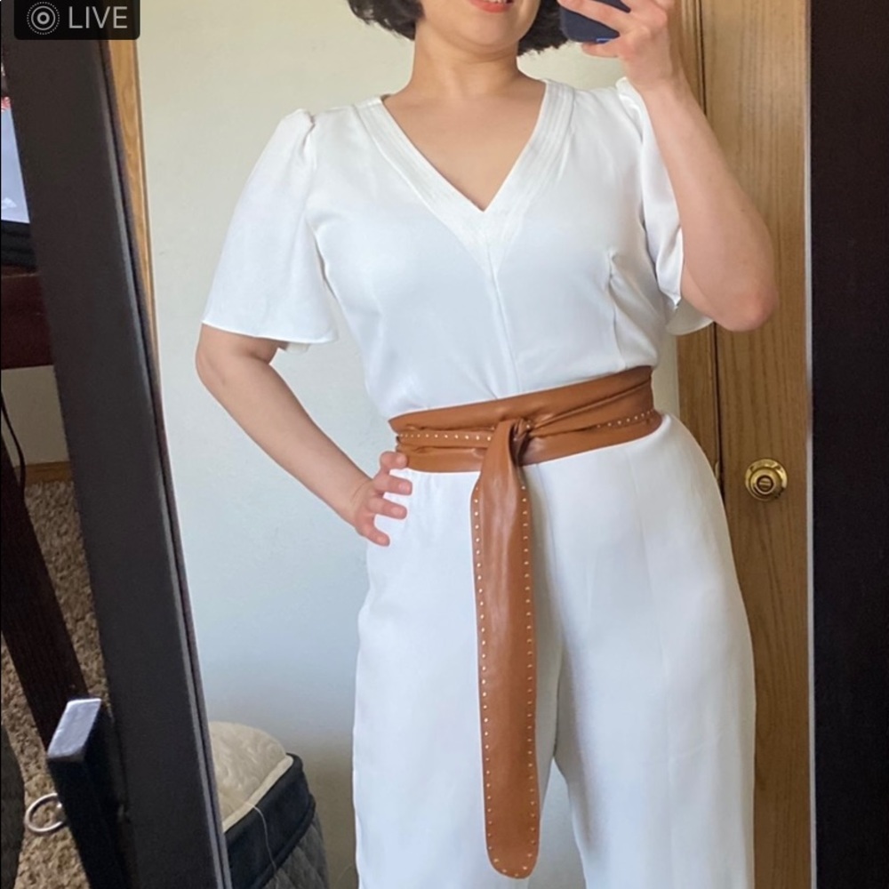 WHBM soft studded tan obi belt - Picture 6 of 7
